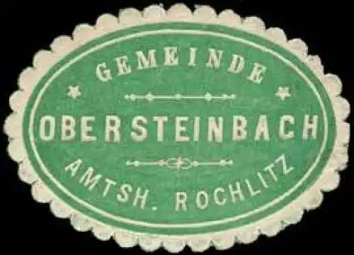 Gemeinde Obersteinbach - Amtshauptmannschaft Rochlitz