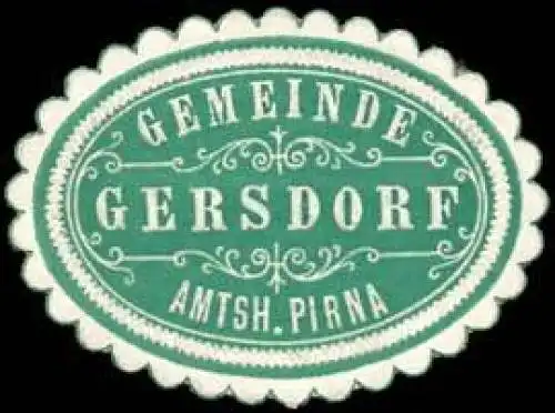 Gemeinde Gersdorf - Amtshauptmannschaft Pirna