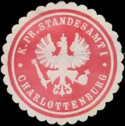 K.Pr. Standesamt I Charlottenburg