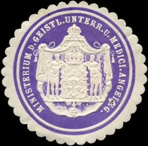 Ministerium des Geistlichen Unterrichts und Medicinischen Angelegenheiten