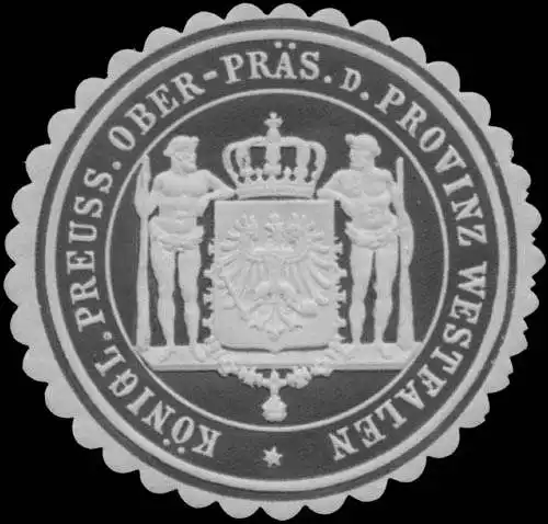 K. Pr. OberprÃ¤sident der Provinz Westfalen