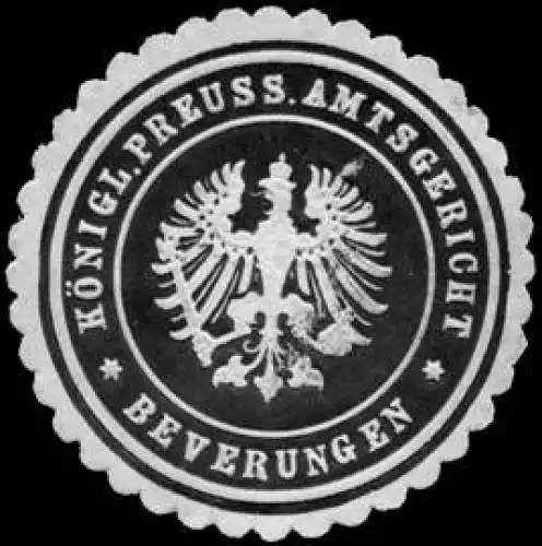 Königlich Preussisches Amtsgericht - Beverungen