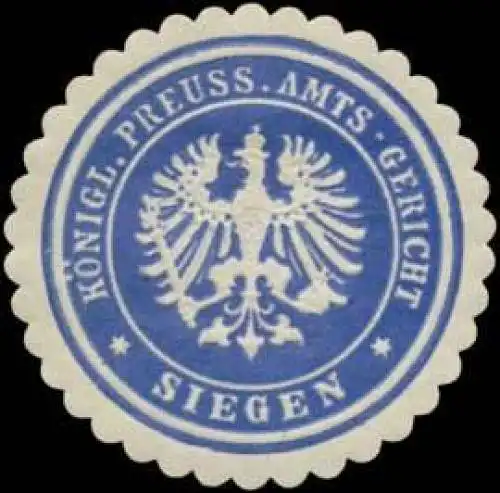 K.Pr. Amts-Gericht Siegen