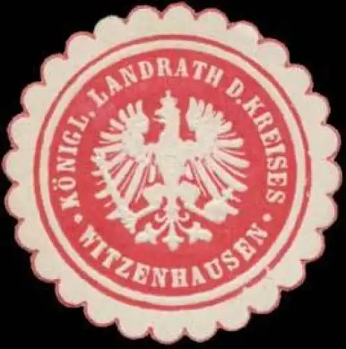 K. Landrath des Kreises Witzenhausen