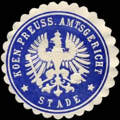 Koeniglich Preussische Amtsgericht Stade