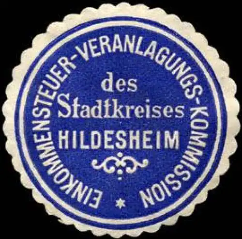 Einkommensteuer - Veranlagungs - Kommission des Stadtkreises Hildesheim