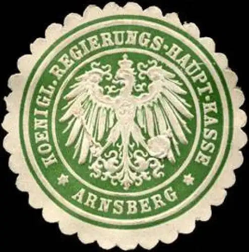 Koenigliche Regierungs - Haupt - Kasse - Arnsberg