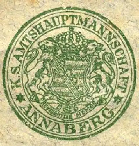 Königlich Sächsische Amtshauptmannschaft - Annaberg