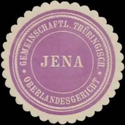 Gemeinschaftl. ThÃ¼ringisch. Oberlandesgericht Jena