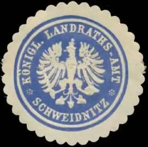 K. Landraths-Amt Schweidnitz/Schlesien