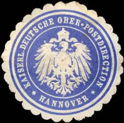 Kaiserliche Deutsche Ober - Postdirection - Hannover