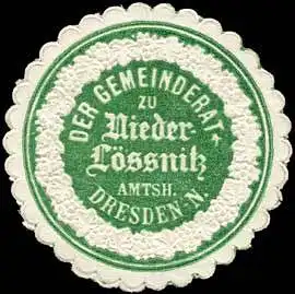 Der Gemeinderat zu NiederlÃ¶Ãnitz - Amtshauptmannschaft Dresden-Neustadt