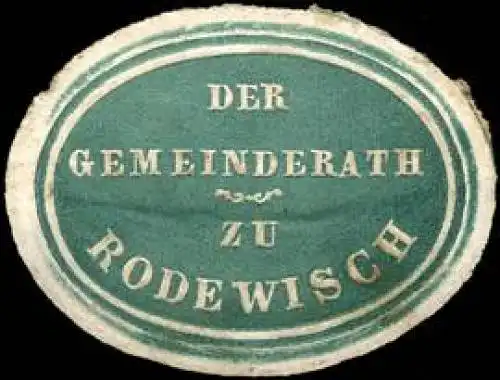 Der Gemeinderath zu Rodewisch