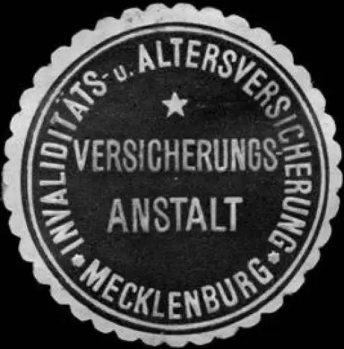 Invaliditäts - und Altersversicherung - Versicherungsanstalt Mecklenburg