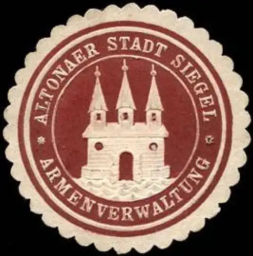 Altonaer Stadt Siegel - Armenverwaltung