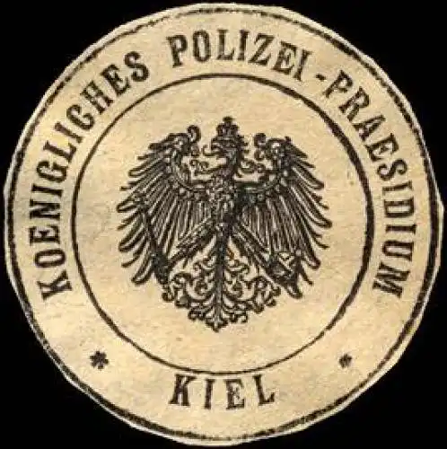 Koenigliches Polizei - Praesidium - Kiel