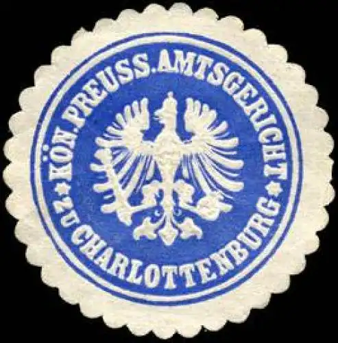 Königlich Preussisches Amtsgericht zu Charlottenburg
