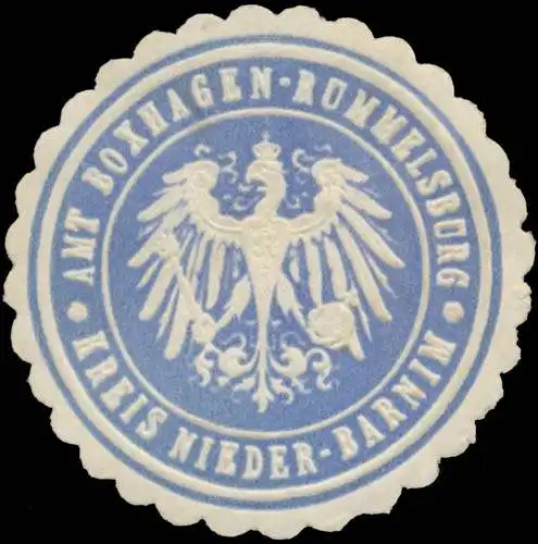 Amt Boxhagen-Rummelsburg Kreis Nieder-Barnim