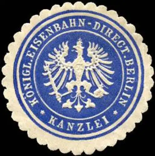 KÃ¶nigliche Eisenbahn - Direction Berlin - Kanzlei