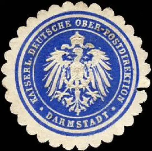 Kaiserliche Deutsche Ober - Postdirektion - Darmstadt