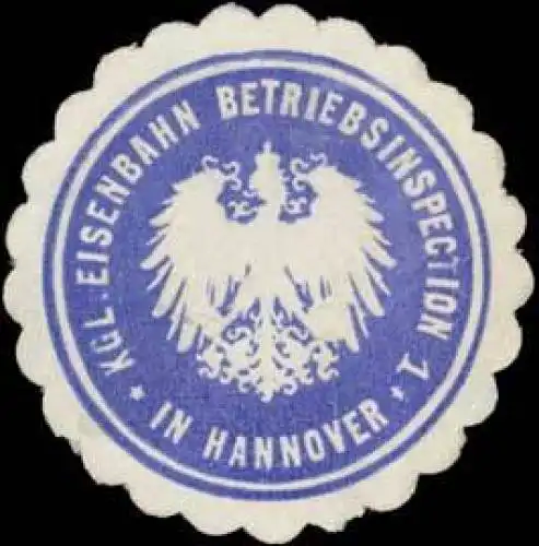 K. Eisenbahn Betriebsinspection 1 in Hannover