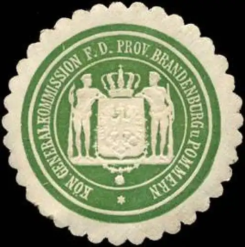 KÃ¶nigliche Generalkommission fÃ¼r die Provinz Brandenburg und Pommern