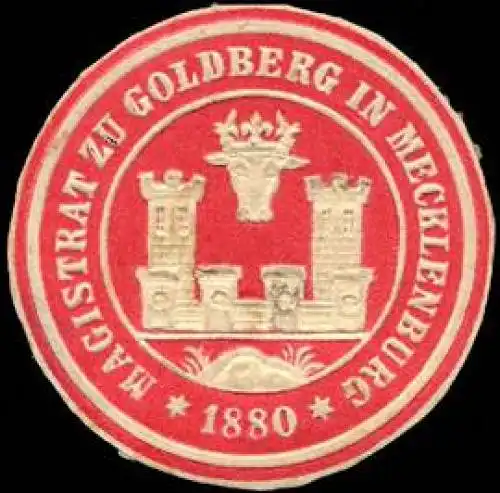 Magistrat zu Goldberg in Mecklenburg 1880