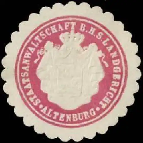 Staatsanwaltschaft b.h.s. Landgericht Altenburg