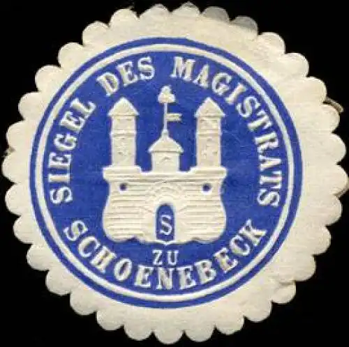 Siegel des Magistrats zu SchÃ¶nebeck