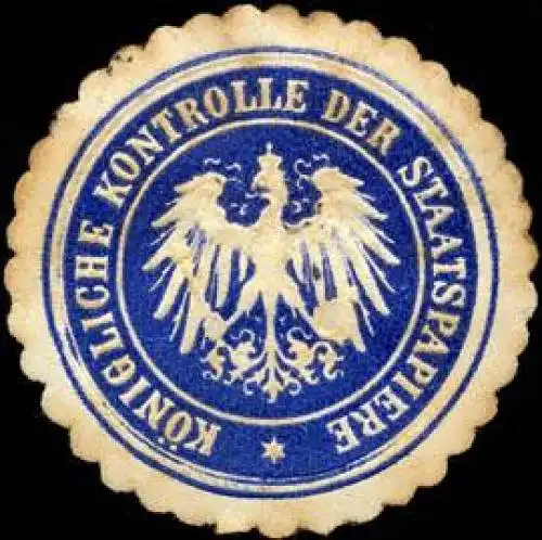 KÃ¶nigliche Kontrolle der Staatspapiere