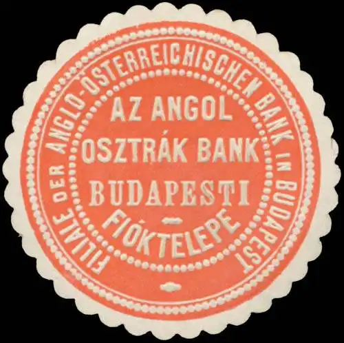 Filiale der Anglo-Ãsterreichischen Bank in Budapest