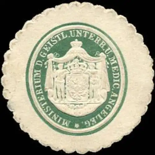 Ministerium des Geistlichen Unterrichts und Medicinischen Angelegenheiten