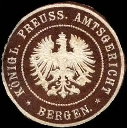 KÃ¶niglich Preussisches Amtsgericht - Bergen