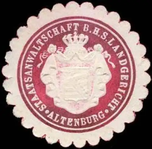 Staatsanwaltschaft beim Herzoglich SÃ¤chsischen Landgericht - Altenburg