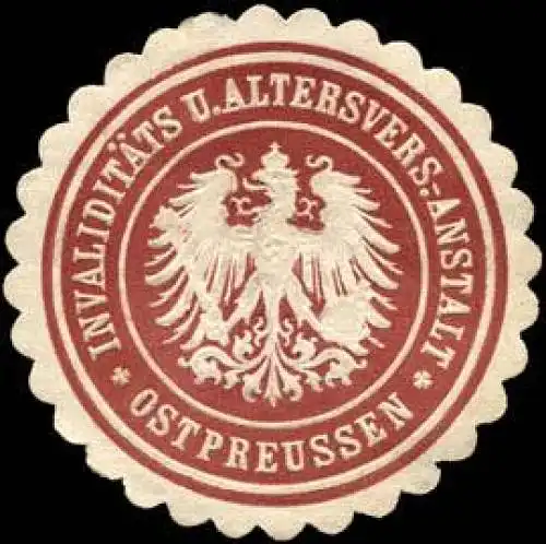 InvaliditÃ¤ts und Altersversicherungs - Anstalt - Ostpreussen