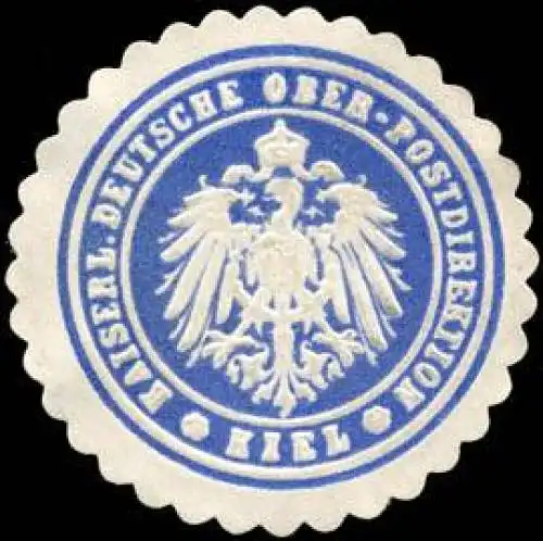 Kaiserliche Deutsche Ober - Postdirektion - Kiel