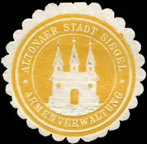 Altonaer Stadt Siegel - Armenverwaltung