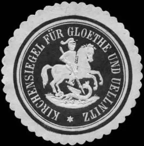 Kirchensiegel für Gloethe und Uellnitz