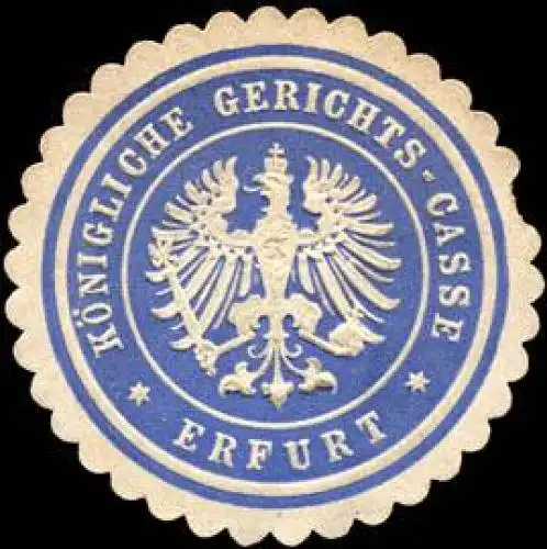 KÃ¶nigliche Gerichts - Casse - Erfurt