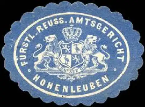 FÃ¼rstlich Reuss. Amtsgericht - Hohenleuben