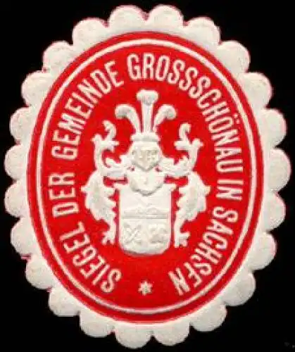 Siegel der Gemeinde GrossschÃ¶nau in Sachsen