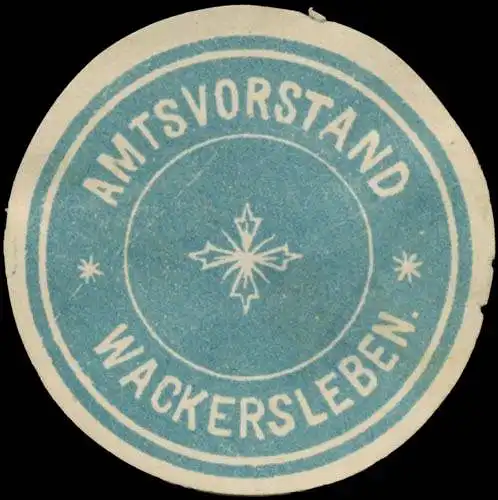 Amtsvorstand Wackersleben