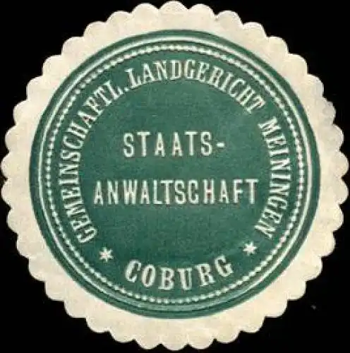 Gemeinschaftliches Landgericht Meiningen - Coburg - Staatsanwaltschaft