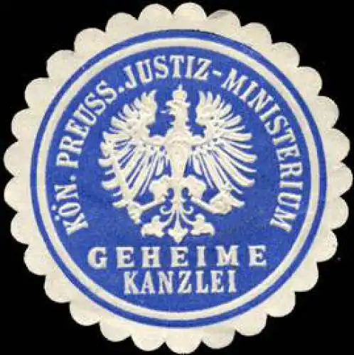 K.Pr. Justizministerium Geheime Kanzlei