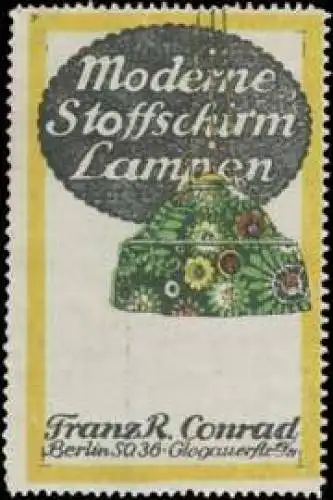 Moderne Stoffschirm-Lampen