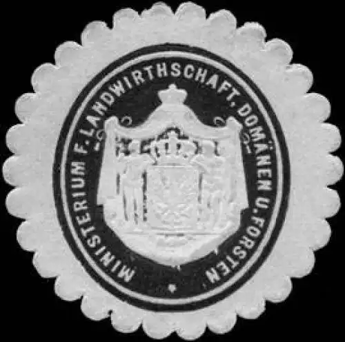 Ministerium für Landwirthschaft, Domänen und Forsten