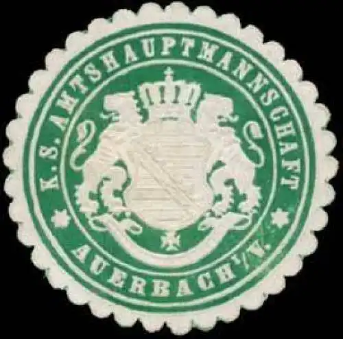 K.S. Amtshauptmannschaft Auerbach/Vogtland