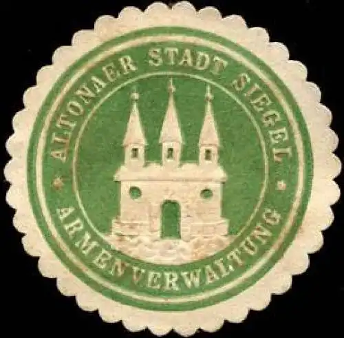 Altonaer Stadt Siegel - Armenverwaltung