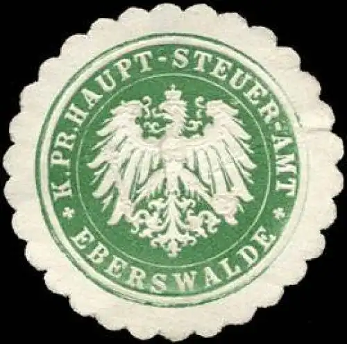 Königlich Preussische Haupt - Steuer - Amt - Eberswalde