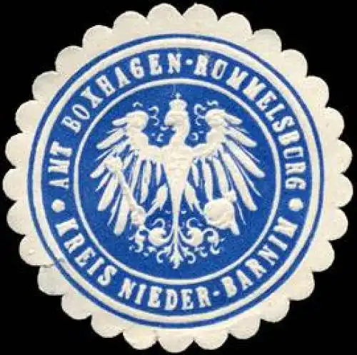 Amt Boxhagen - Rummelsburg - Kreis Nieder - Barnim